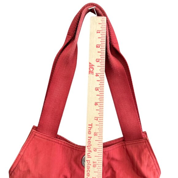 Baggallini Dual Zipper Utility Pockets Hobo Shoulder Bag Women's Red Orange - Picture 2 of 7